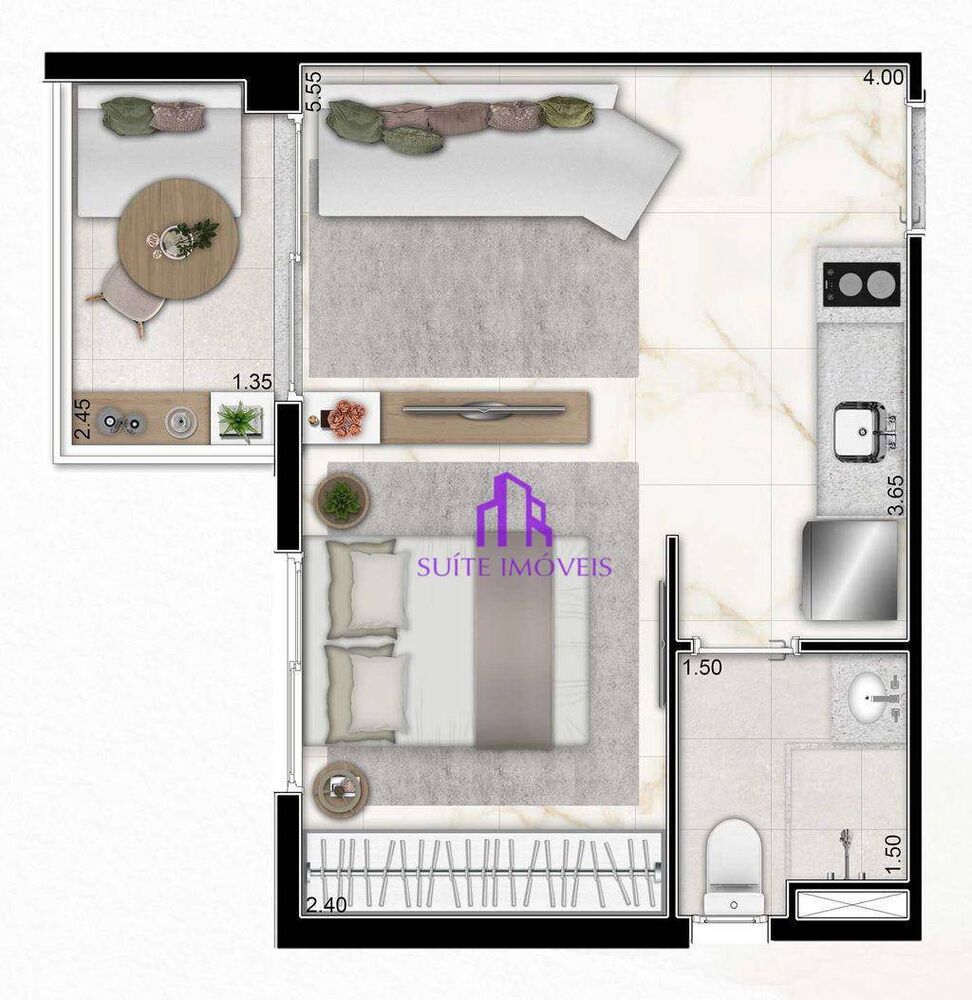 Apartamento, 1 quarto, 31 m² - Foto 11