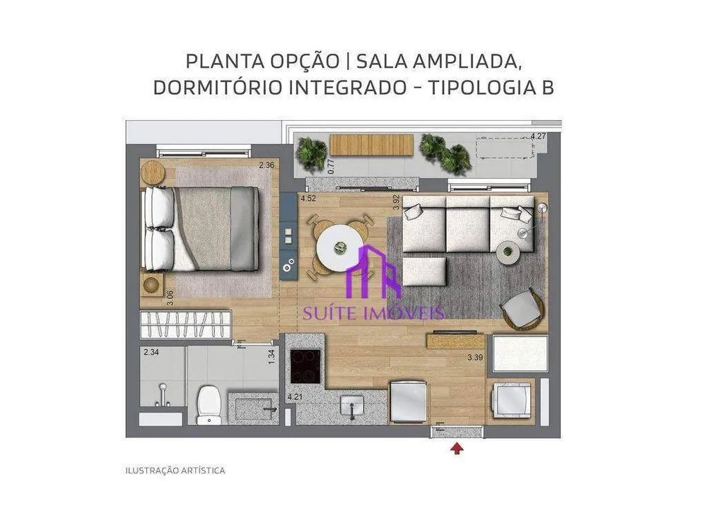 Apartamento, 2 quartos, 41 m² - Foto 4