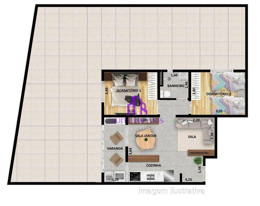 Apartamento, 2 quartos, 115 m² - Foto 8