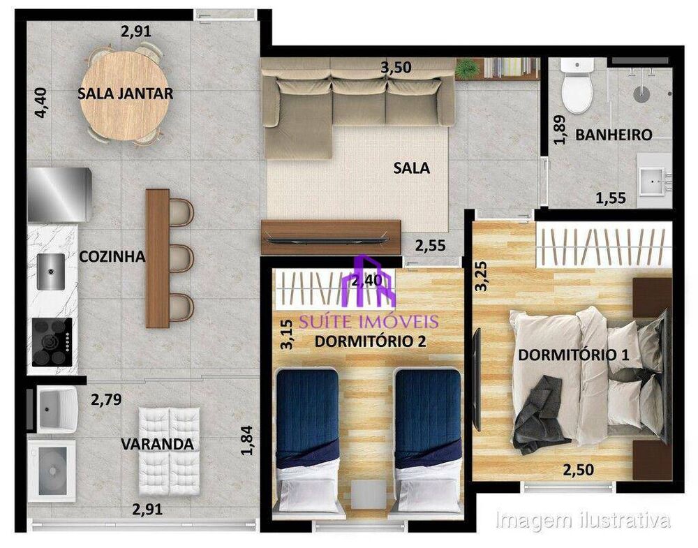 Apartamento, 2 quartos, 115 m² - Foto 6