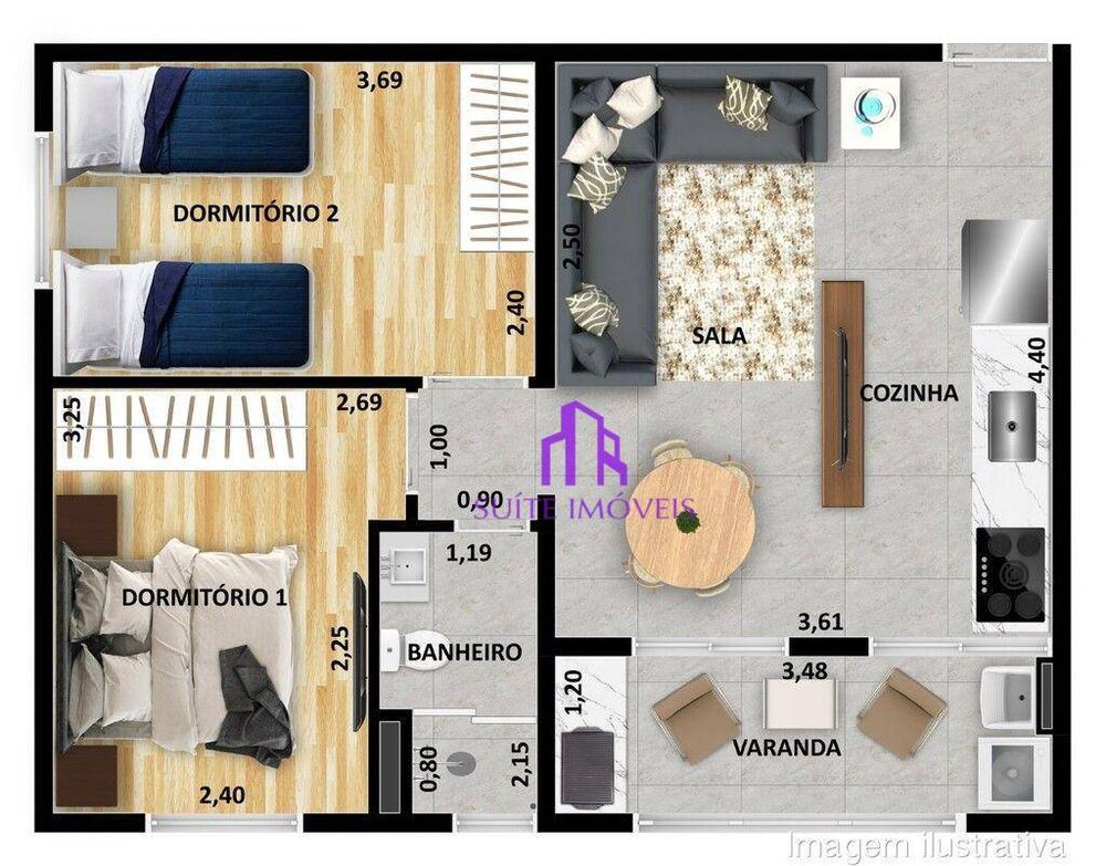 Apartamento, 2 quartos, 115 m² - Foto 4