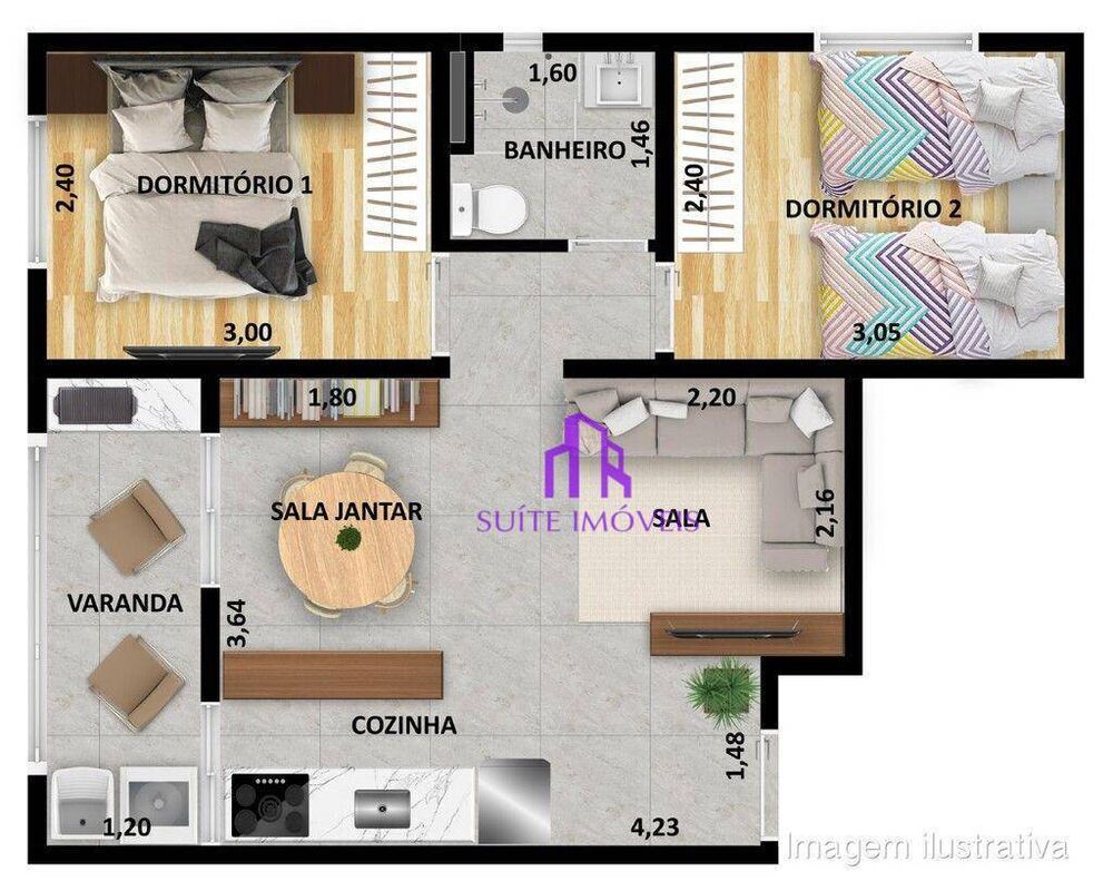 Apartamento, 2 quartos, 115 m² - Foto 12