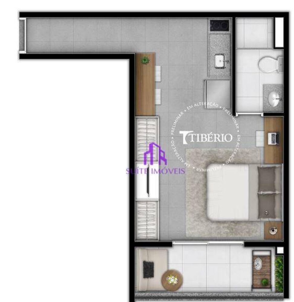 Kitnet-Studio, 27 m² - Foto 13