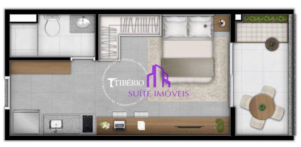 Kitnet-Studio, 27 m² - Foto 14