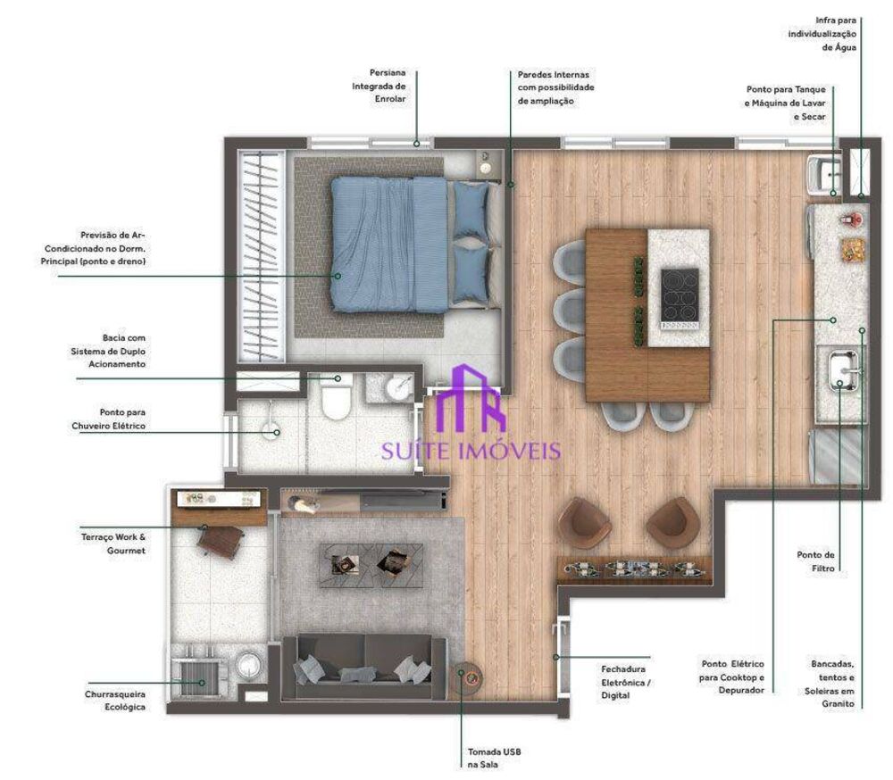 Apartamento, 2 quartos, 34 m² - Foto 5