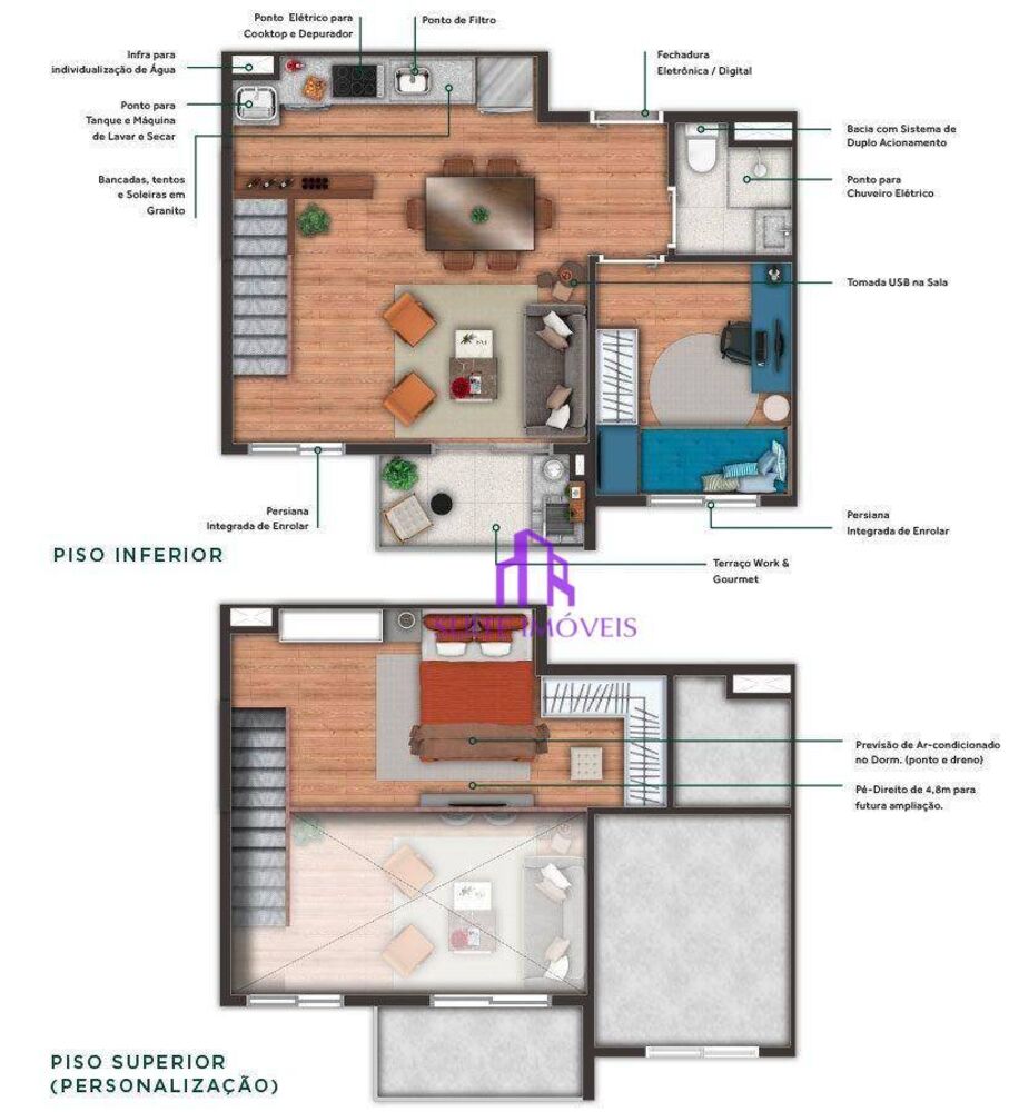 Apartamento, 2 quartos, 34 m² - Foto 2