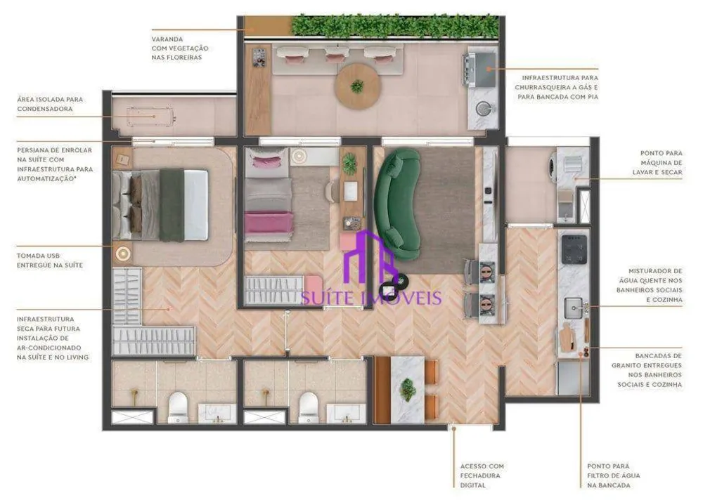 Apartamento, 3 quartos, 86 m² - Foto 3