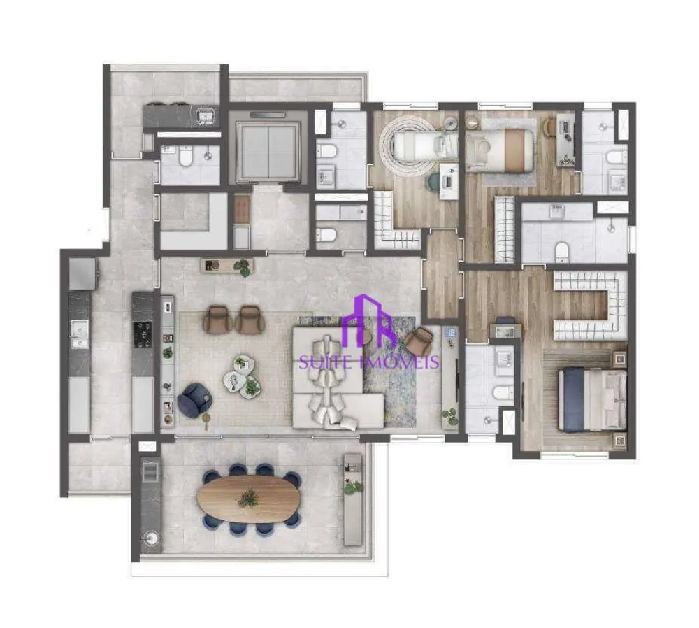 Cobertura, 3 quartos, 305 m² - Foto 3