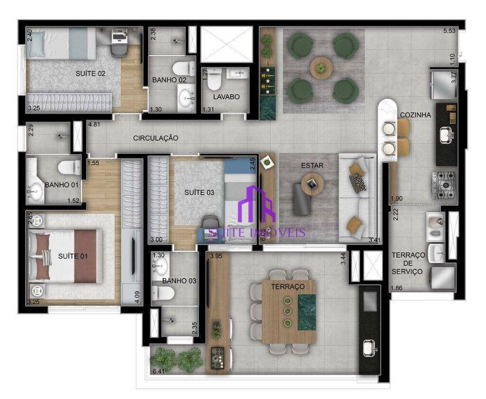 Apartamento, 3 quartos, 110 m² - Foto 12