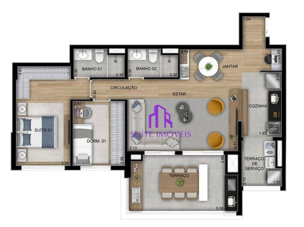 Apartamento, 3 quartos, 110 m² - Foto 13