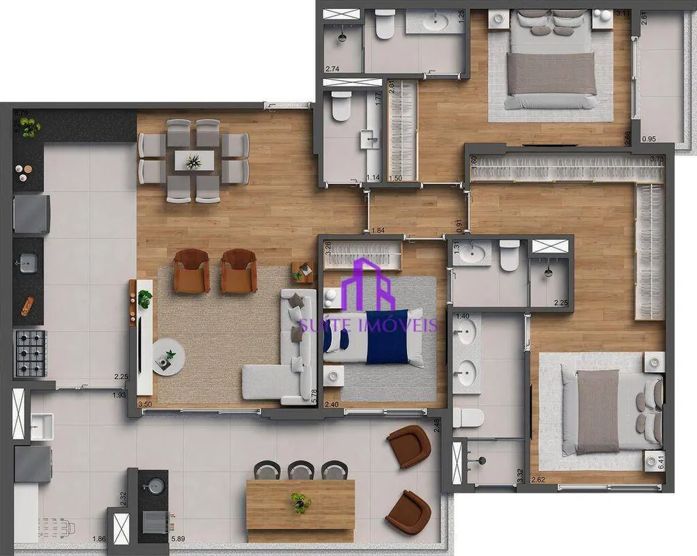 Apartamento, 2 quartos, 63 m² - Foto 1