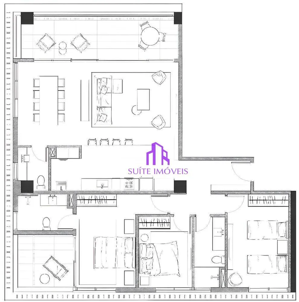 Apartamento, 1 quarto, 54 m² - Foto 3