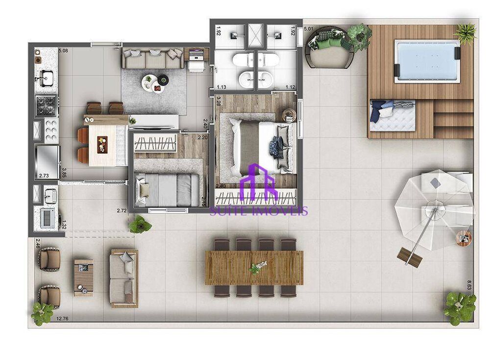 Apartamento, 2 quartos, 42 m² - Foto 8