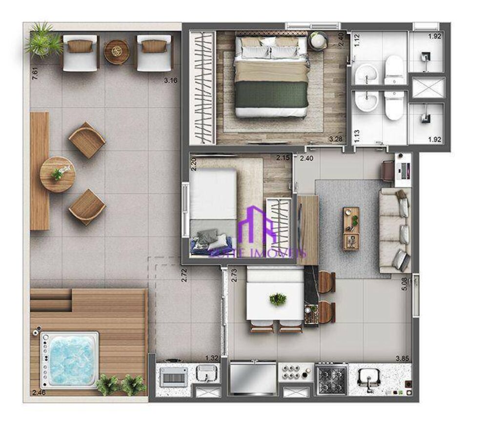Apartamento, 2 quartos, 42 m² - Foto 10