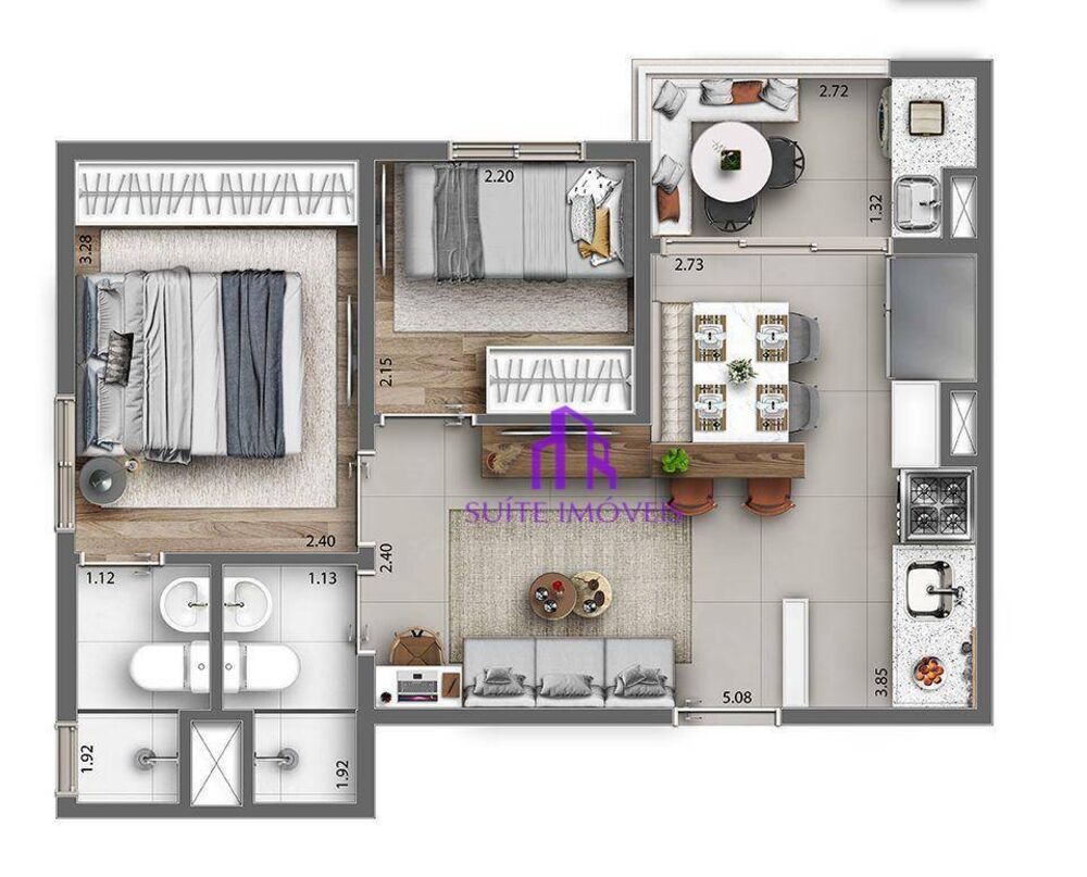Apartamento, 2 quartos, 42 m² - Foto 11
