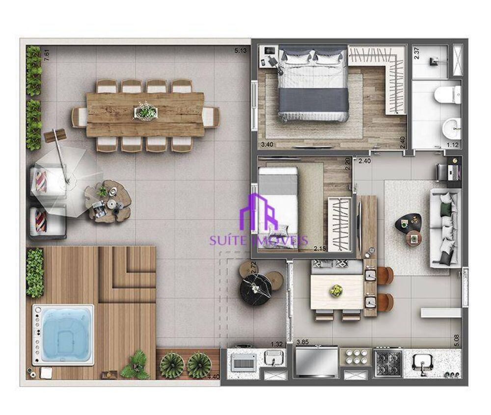 Apartamento, 2 quartos, 42 m² - Foto 7