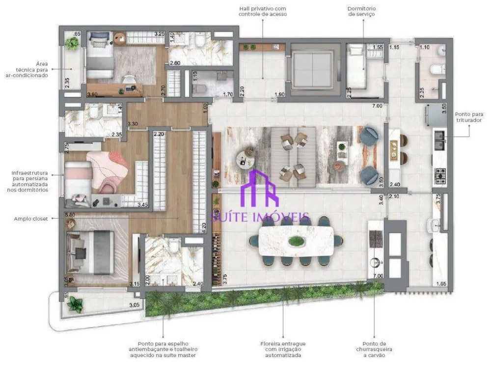 Apartamento, 3 quartos, 169 m² - Foto 1