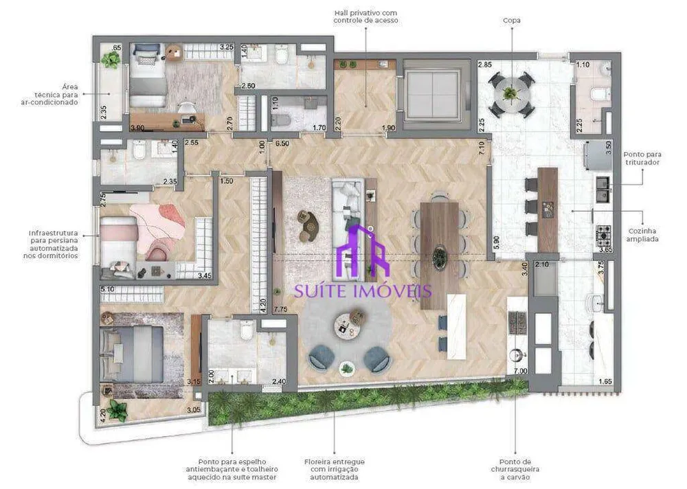 Apartamento, 3 quartos, 169 m² - Foto 3