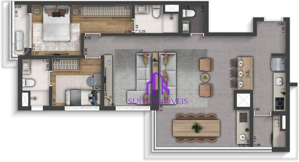 Apartamento, 3 quartos, 137 m² - Foto 7
