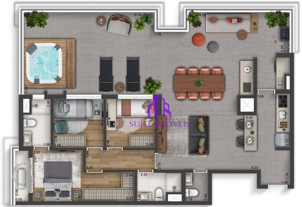 Apartamento, 3 quartos, 137 m² - Foto 9