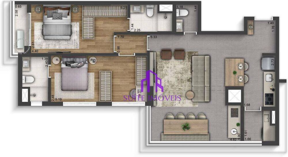 Apartamento, 3 quartos, 137 m² - Foto 8