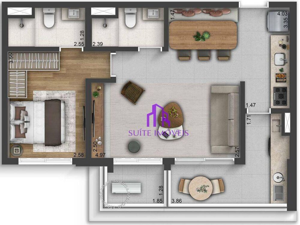 Apartamento, 3 quartos, 137 m² - Foto 6