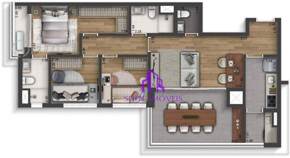 Apartamento, 3 quartos, 137 m² - Foto 10
