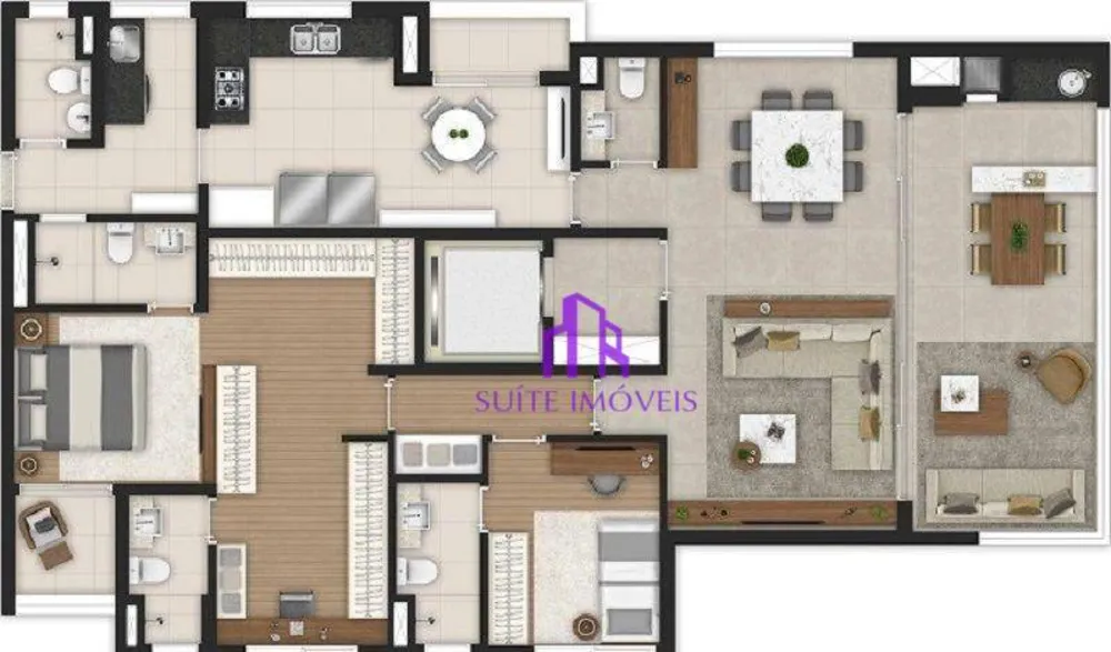 Apartamento, 3 quartos, 141 m² - Foto 3