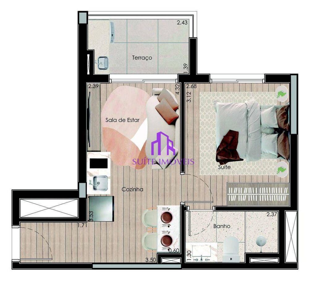 Apartamento à venda com 1 quarto, 31m² - Foto 14