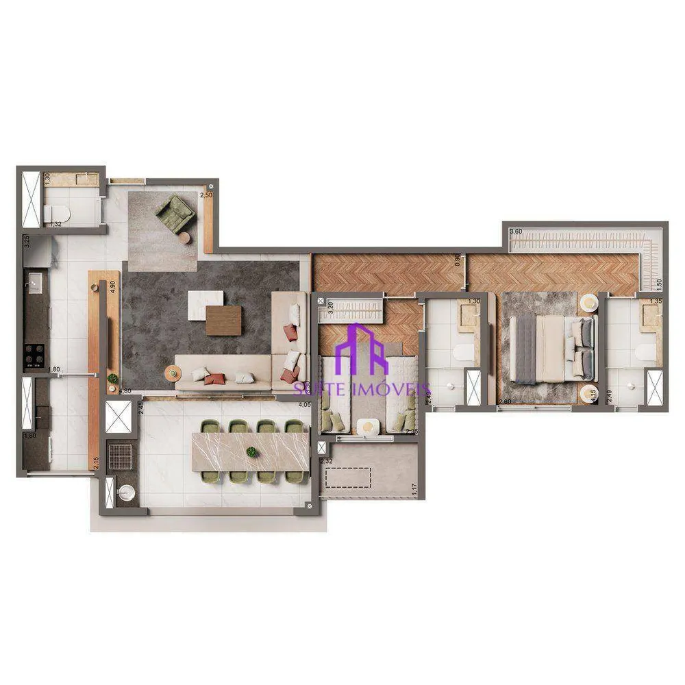 Apartamento, 3 quartos, 135 m² - Foto 3
