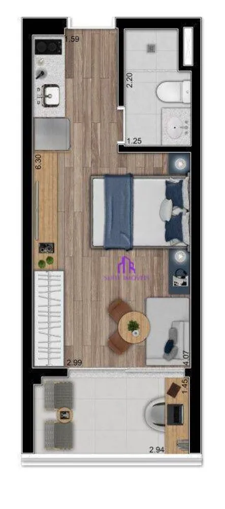 Apartamento, 2 quartos, 75 m² - Foto 1