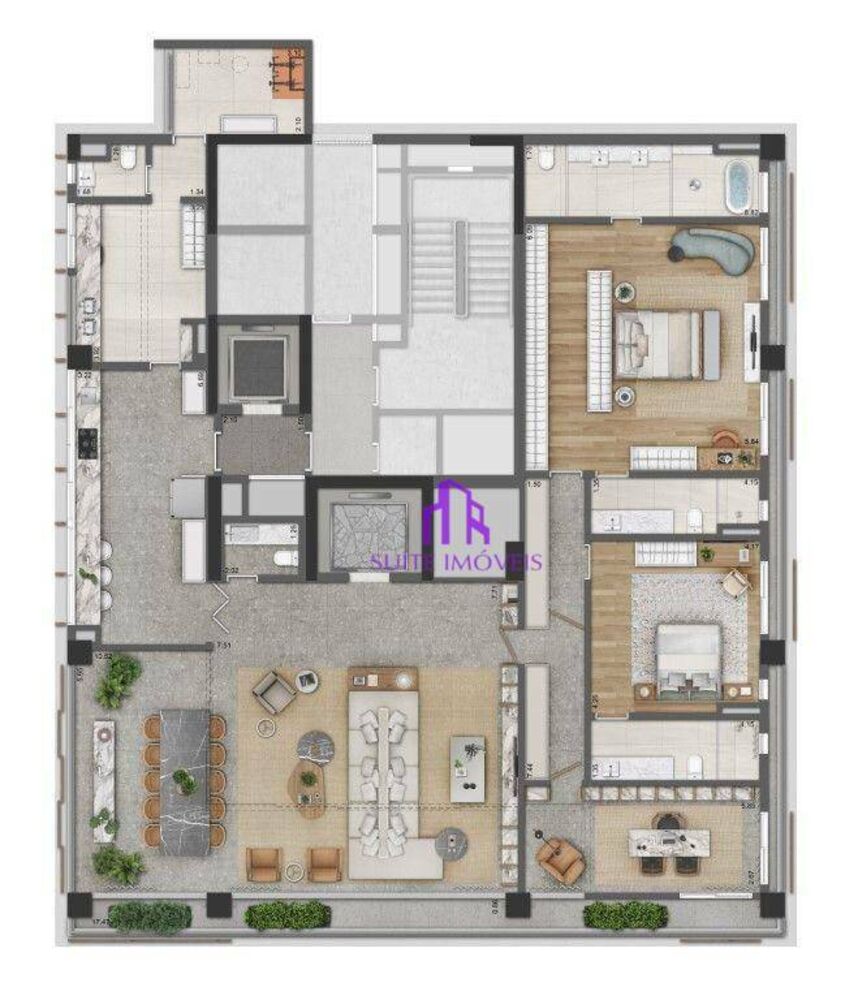 Apartamento, 3 quartos, 288 m² - Foto 2