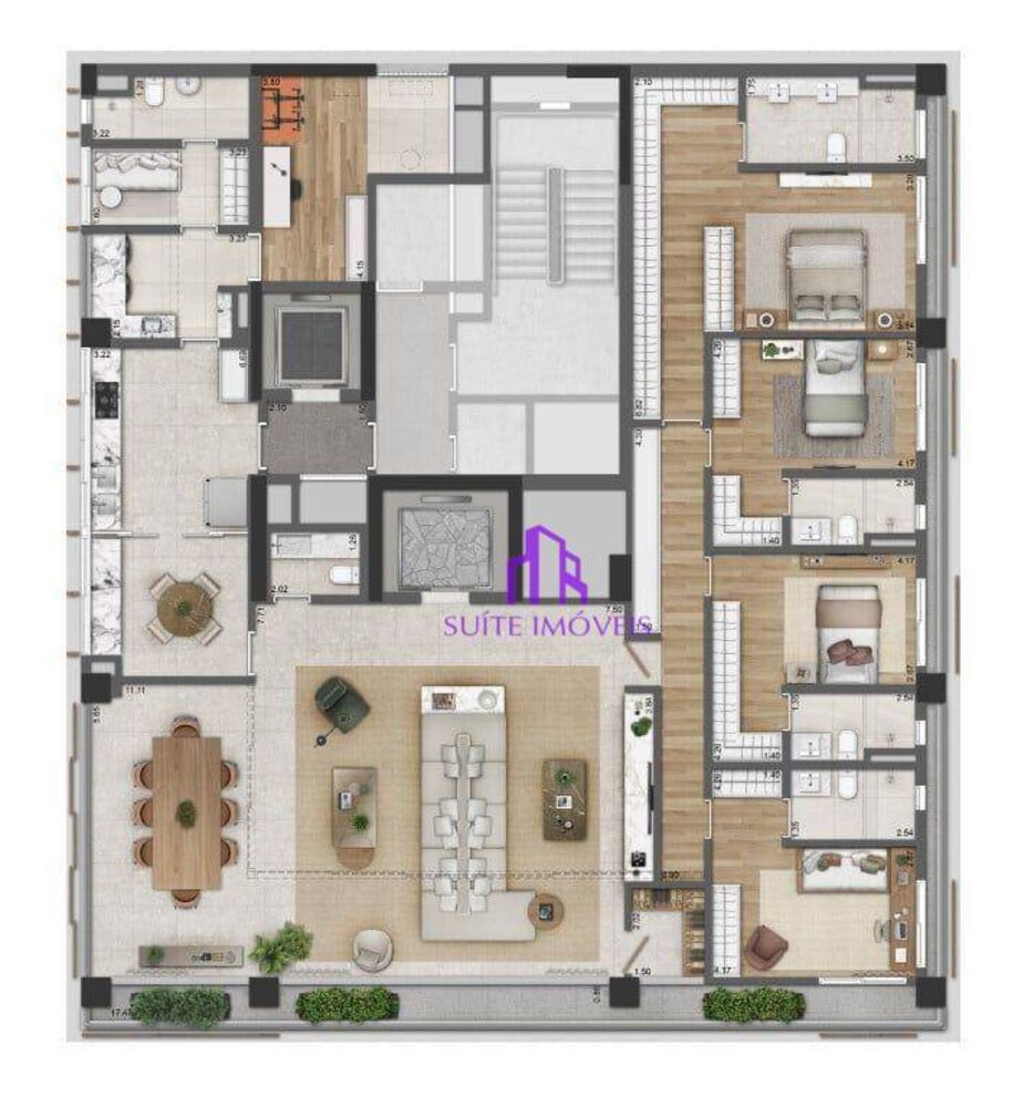 Apartamento, 3 quartos, 288 m² - Foto 6