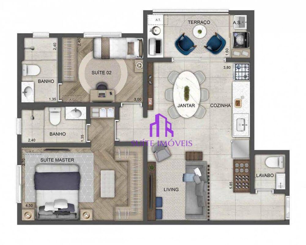 Apartamento, 2 quartos, 107 m² - Foto 19