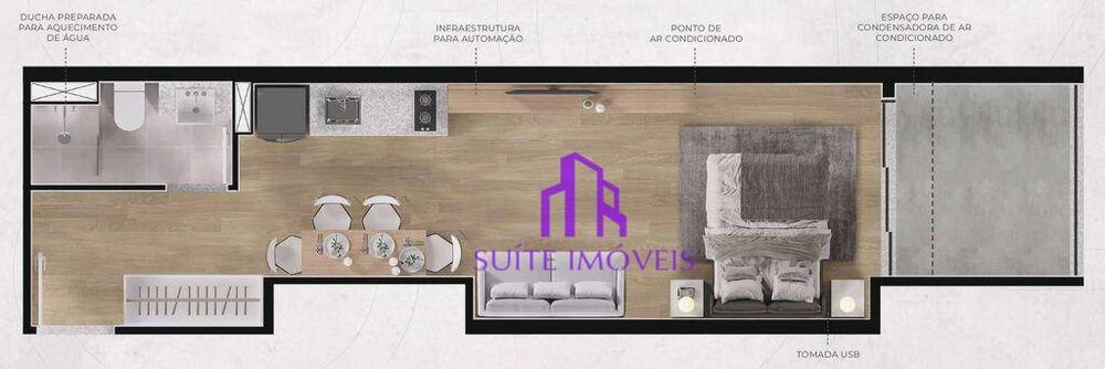 Cobertura, 1 quarto, 91 m² - Foto 1