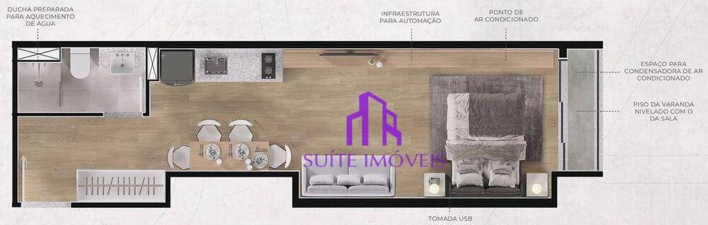 Cobertura, 1 quarto, 91 m² - Foto 2