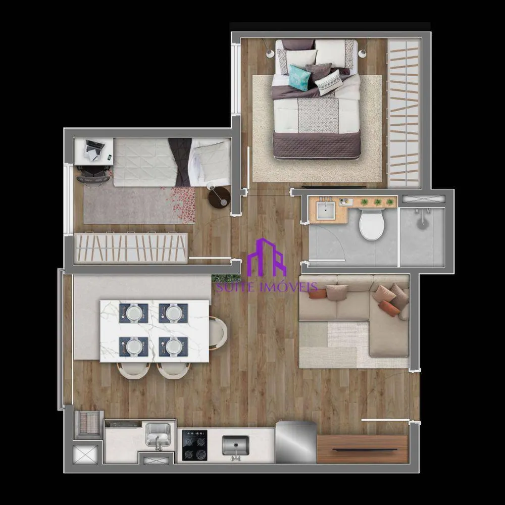 Cobertura, 2 quartos, 81 m² - Foto 3