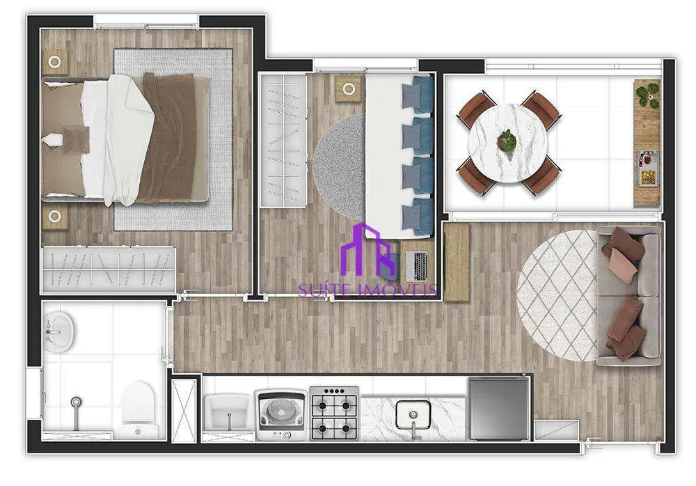 Apartamento, 2 quartos, 45 m² - Foto 4
