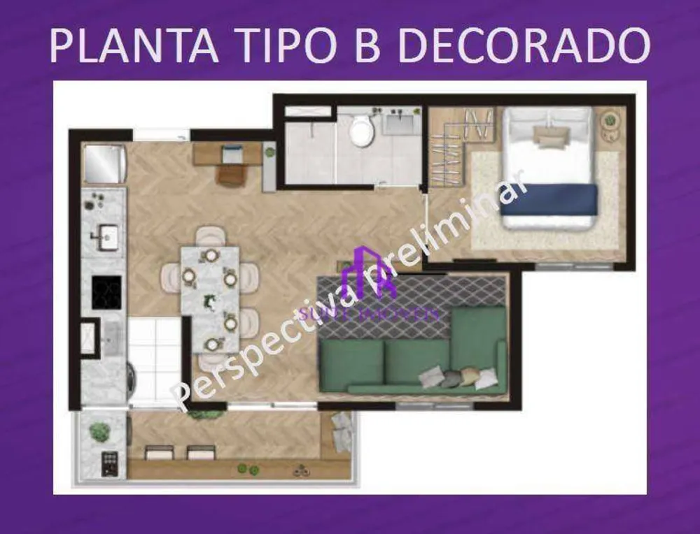 Apartamento, 2 quartos, 40 m² - Foto 1