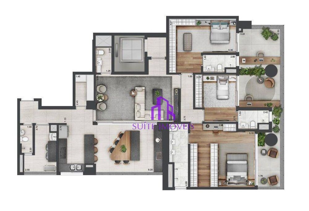 Apartamento, 4 quartos, 240 m² - Foto 9