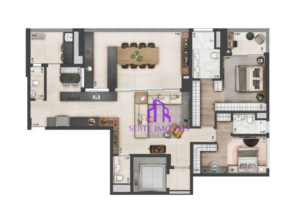 Apartamento, 4 quartos, 240 m² - Foto 6