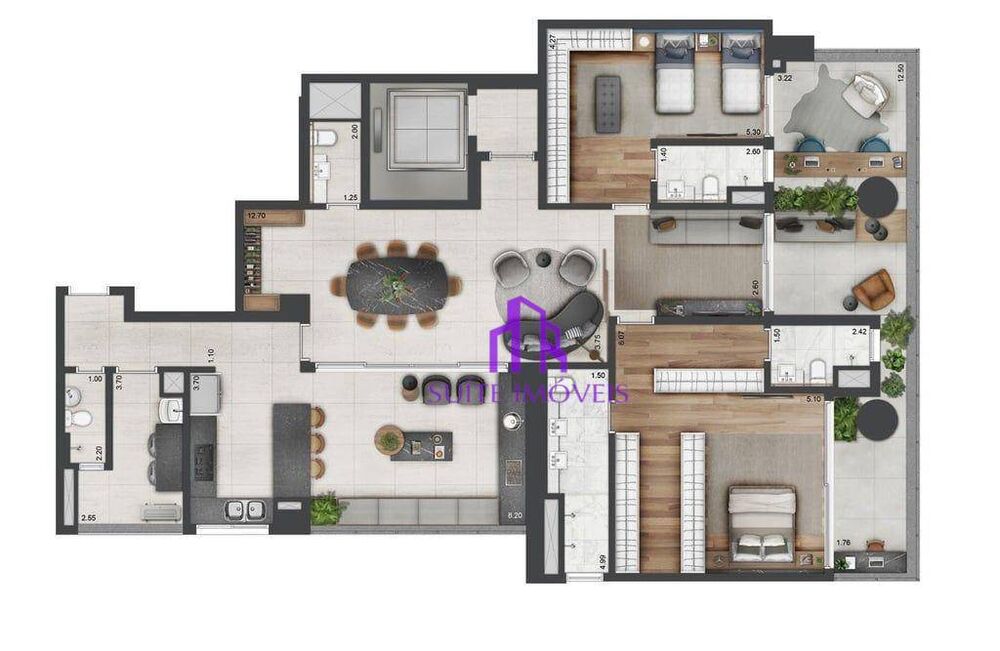 Apartamento, 4 quartos, 240 m² - Foto 2