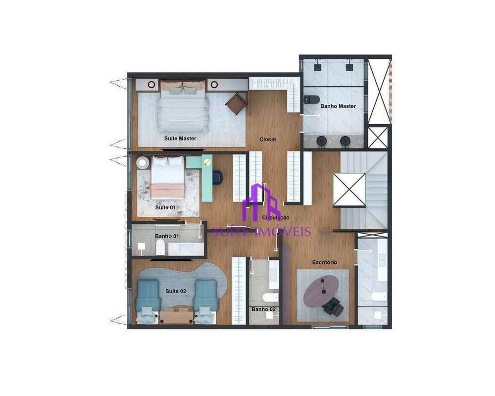 Casa de Condomínio, 4 quartos - Foto 3