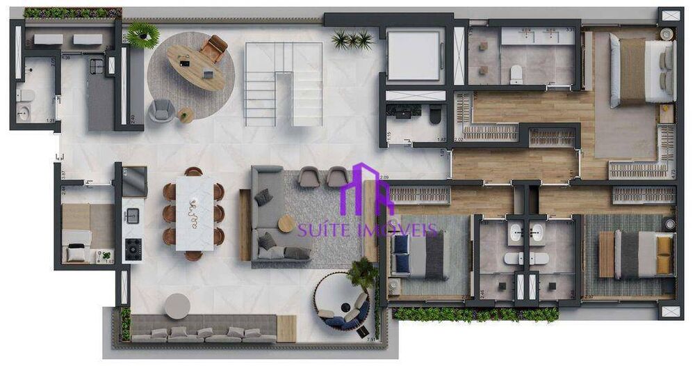 Apartamento, 3 quartos, 205 m² - Foto 14