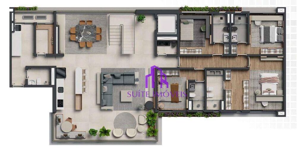 Apartamento, 3 quartos, 205 m² - Foto 7