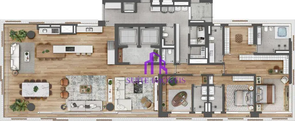 Apartamento, 4 quartos, 355 m² - Foto 3