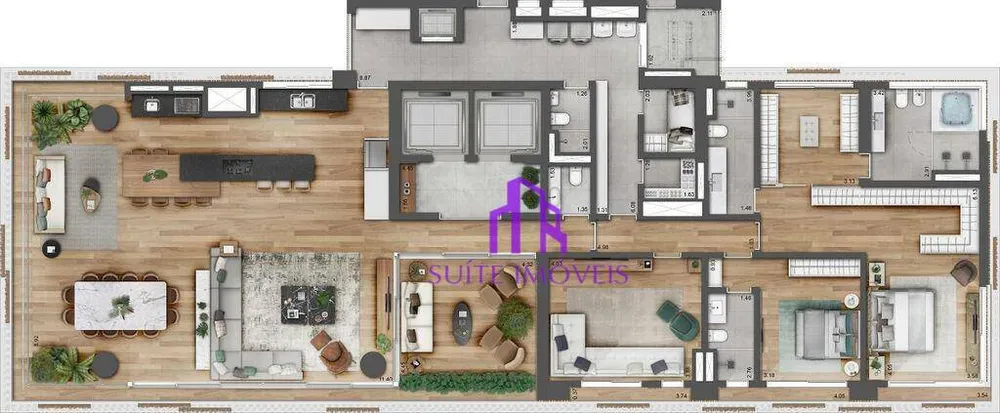 Apartamento, 4 quartos, 355 m² - Foto 1