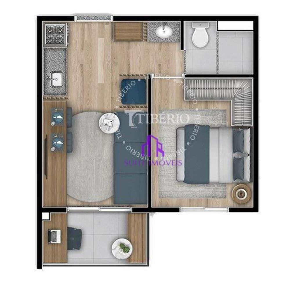 Apartamento, 1 quarto, 39 m² - Foto 7