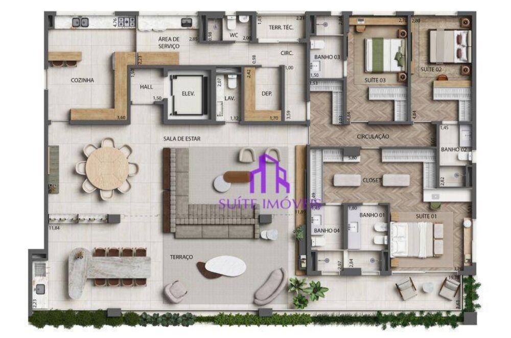 Cobertura, 3 quartos, 354 m² - Foto 14