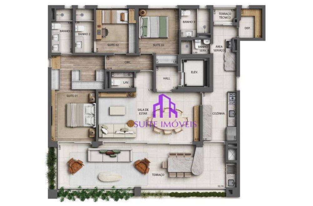 Cobertura, 3 quartos, 354 m² - Foto 11